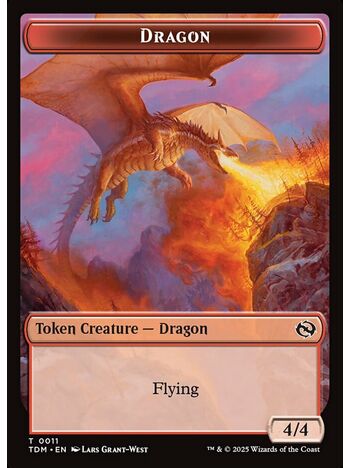 Dragon Token (4/4) (Red)