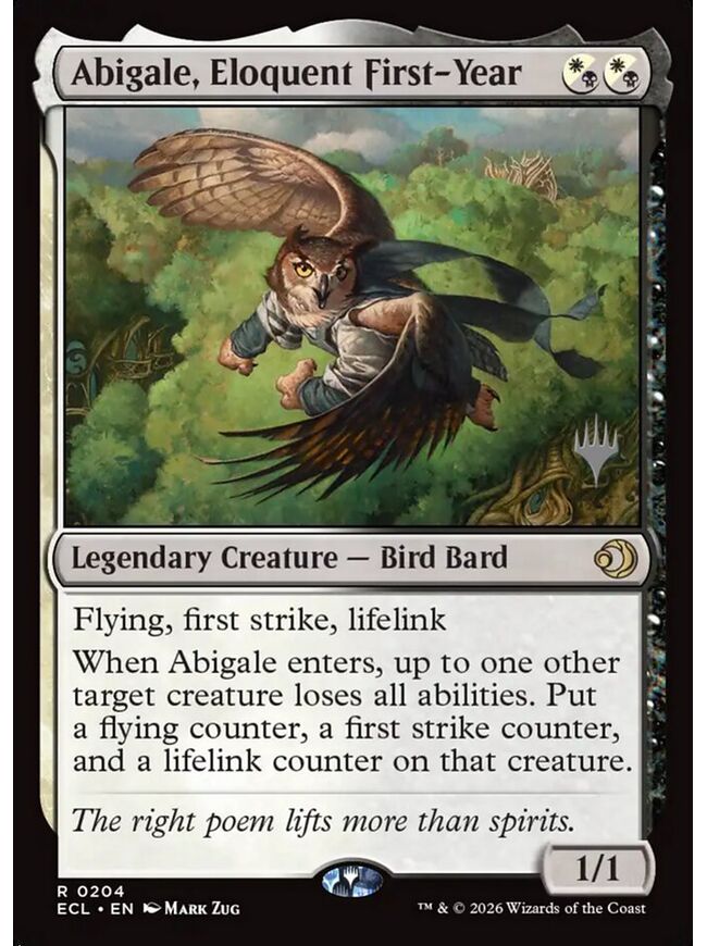 Abigale, Eloquent First-Year