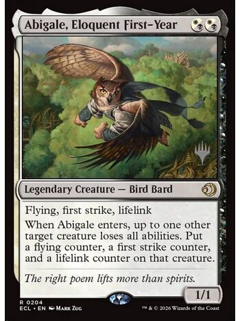 Abigale, Eloquent First-Year