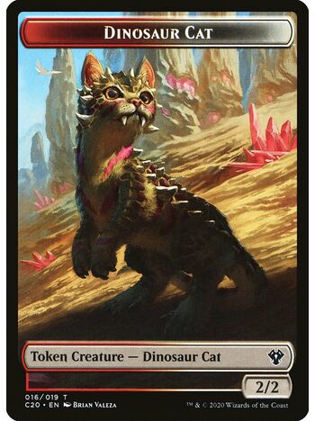 Dinosaur Cat Token