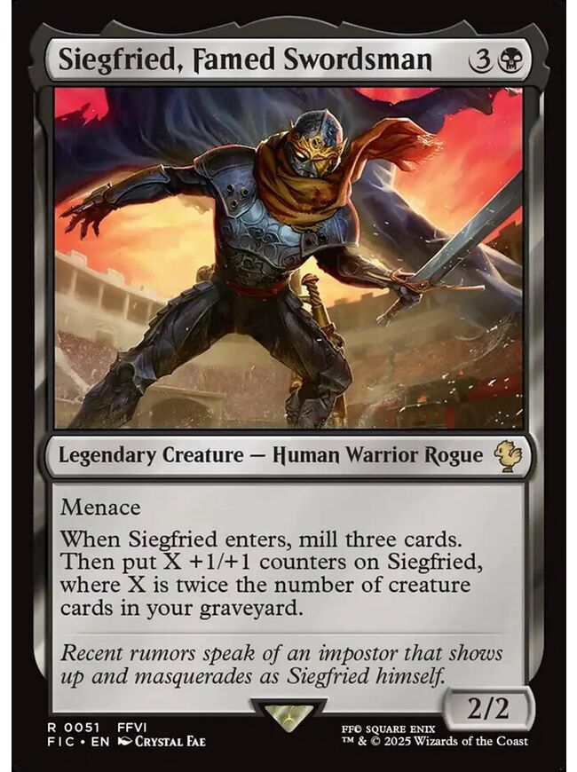 Siegfried, Famed Swordsman