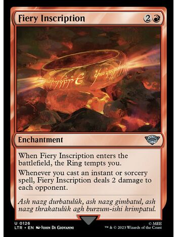 Fiery Inscription