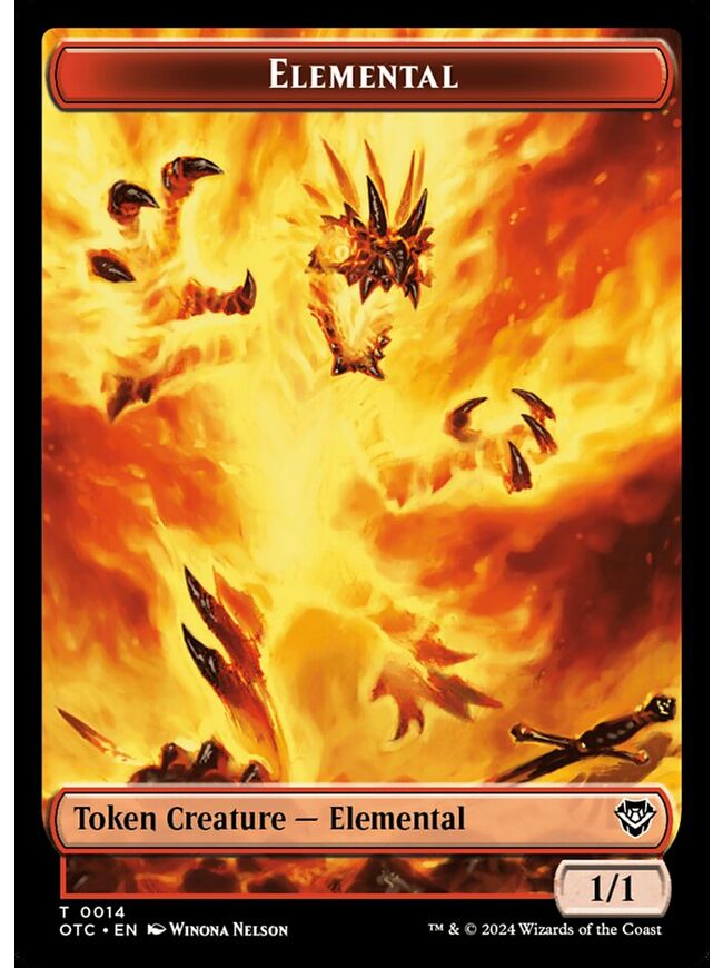 Elemental Token (1/1) (Red)