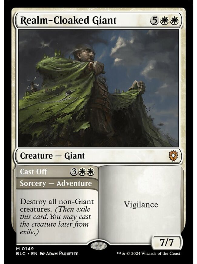 Realm-Cloaked Giant // Cast Off