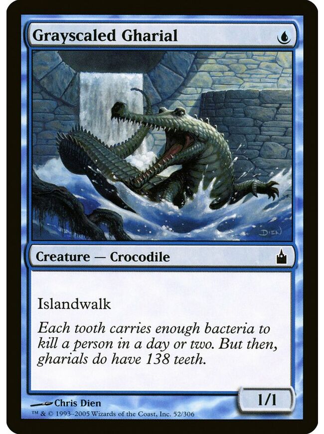 Grayscaled Gharial