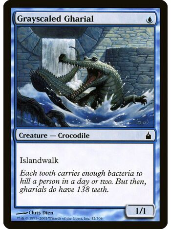 Grayscaled Gharial
