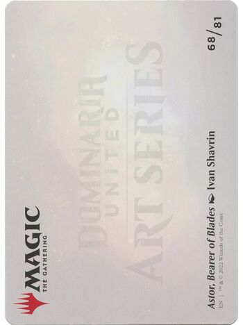 Astor, Bearer of Blades // Astor, Bearer of Blades (Art Series)