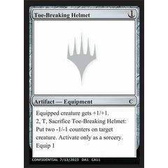Toe-Breaking Helmet