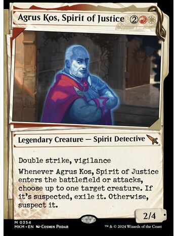 Agrus Kos, Spirit of Justice