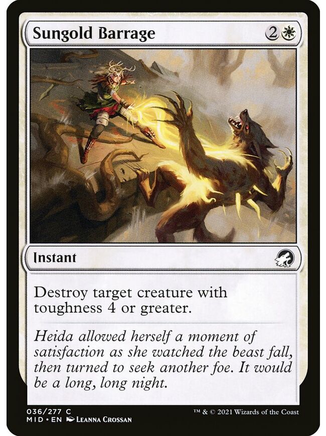 Sungold Barrage