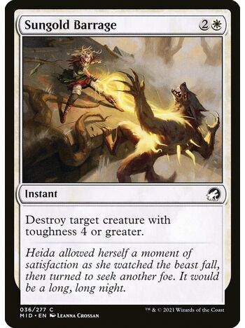 Sungold Barrage