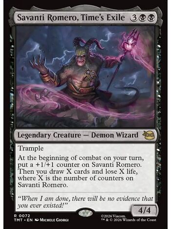 Savanti Romero, Time's Exile