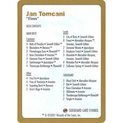 Jan Tomcani Decklist