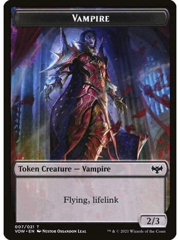 Vampire Token (2/3) (Flying, lifelink)