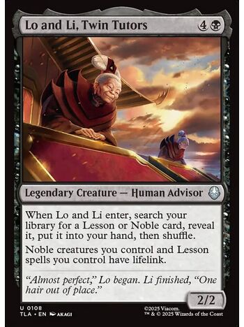 Lo and Li, Twin Tutors