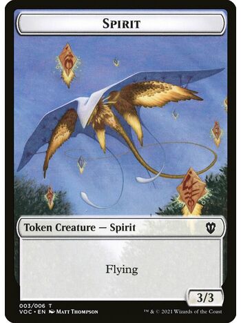 Spirit Token (3/3) (White) (Flying)