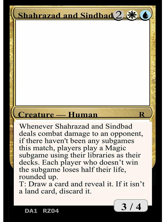 Shahrazad and Sindbad