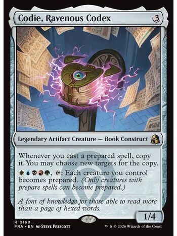 Codie, Ravenous Codex