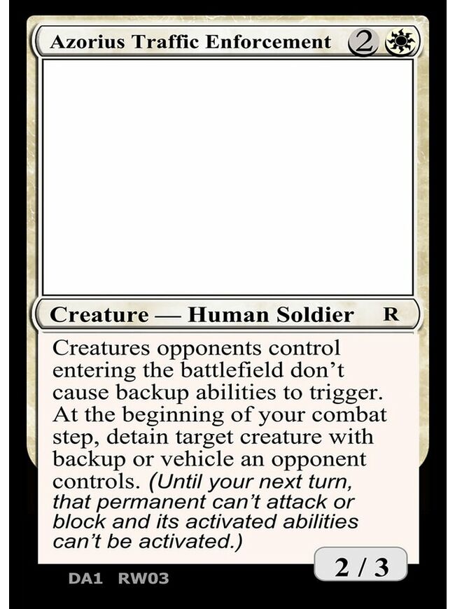 Azorius Traffic Enforcement