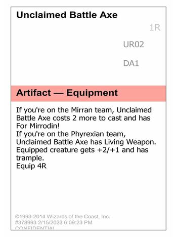 Unclaimed Battle Axe