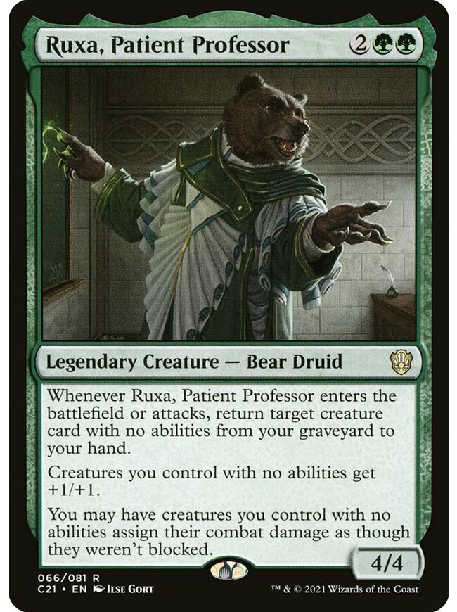 Ruxa, Patient Professor