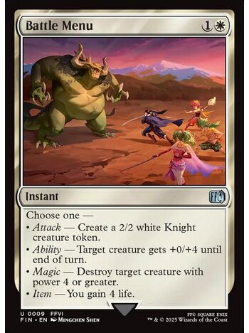 Battle Menu