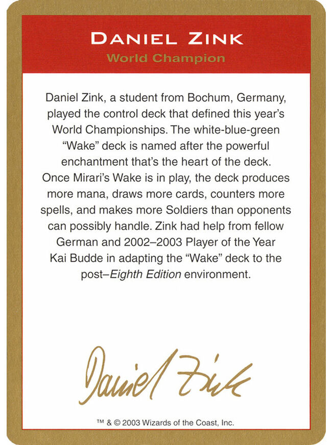 Daniel Zink Bio