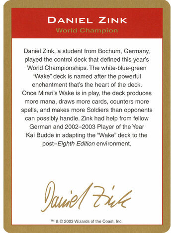 Daniel Zink Bio