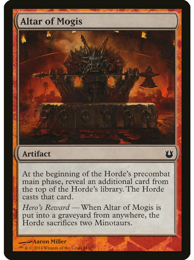 Altar of Mogis Token