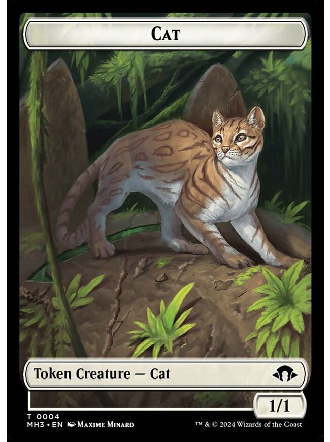 Cat Token (1/1) (White)