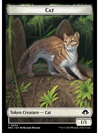 Cat Token (1/1) (White)