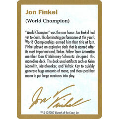Jon Finkel Bio