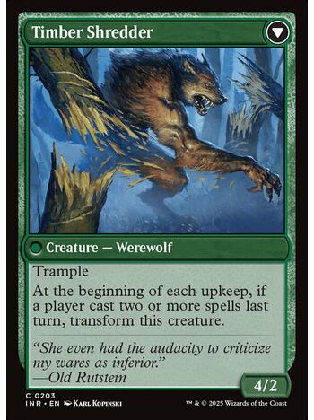 Hinterland Logger // Timber Shredder