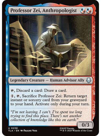 Professor Zei, Anthropologist