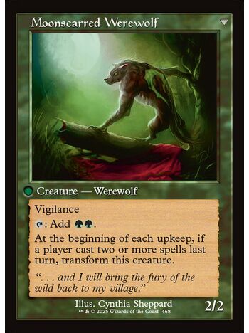 Scorned Villager // Moonscarred Werewolf