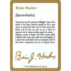 Brian Hacker Bio