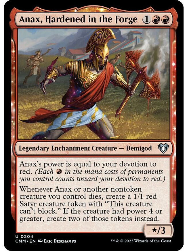 Anax, Hardened in the Forge