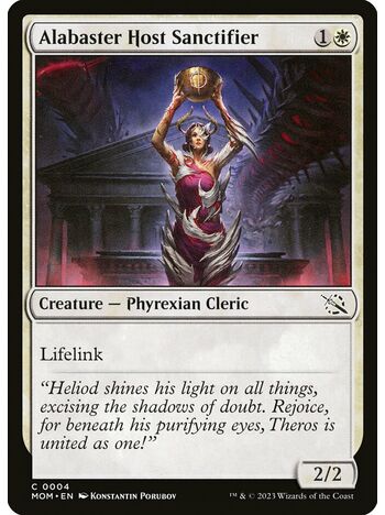 Alabaster Host Sanctifier