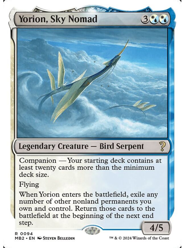 Yorion, Sky Nomad