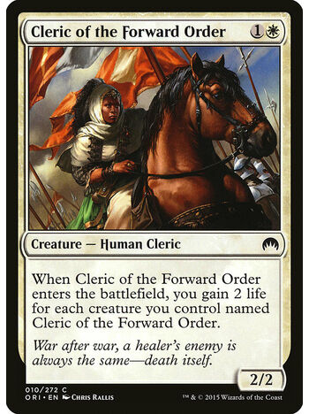 Cleric of the Forward Order