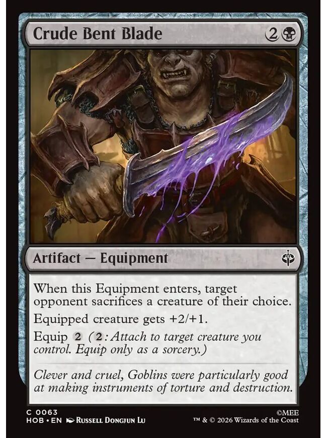Crude Bent Blade
