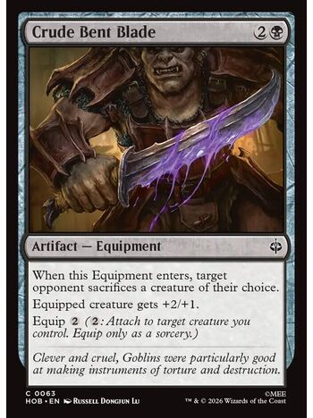 Crude Bent Blade