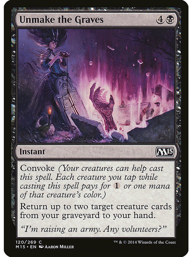 Unmake the Graves