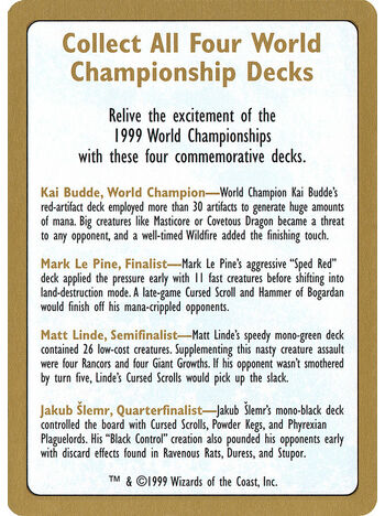 1999 World Championships Ad