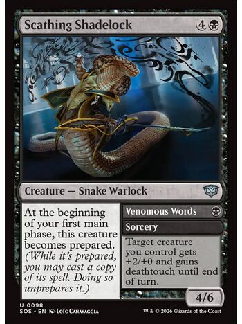 Scathing Shadelock // Venomous Words