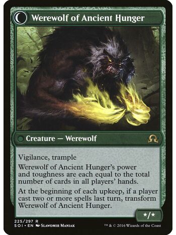 Sage of Ancient Lore // Werewolf of Ancient Hunger