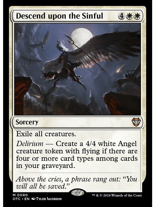 Descend upon the Sinful