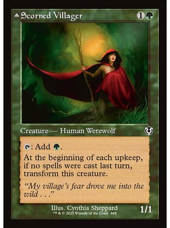 Scorned Villager // Moonscarred Werewolf