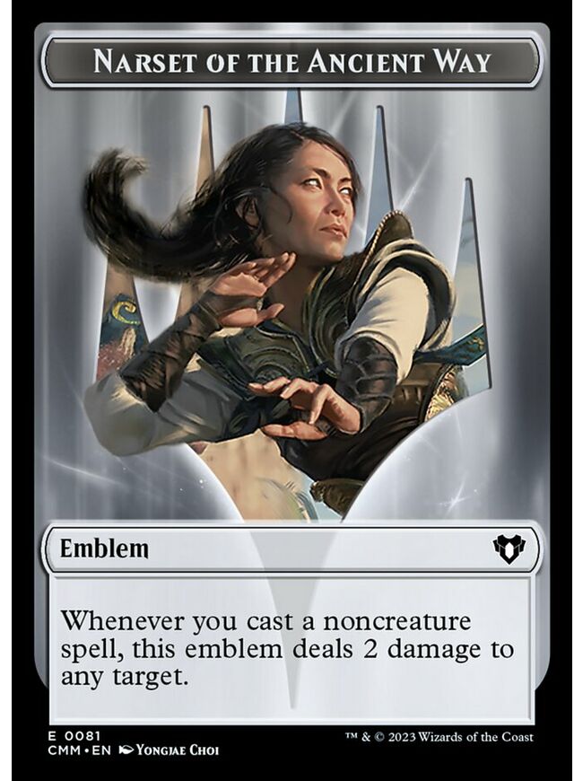 Narset of the Ancient Way Emblem Token