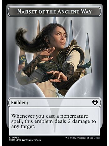 Narset of the Ancient Way Emblem Token
